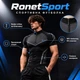 Чоловіча спортивна футболка RonetSport, чорно-сіра, розмір L-XL - зображення 1