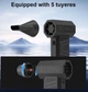 Ручной турбовентилятор Turbo Jet беспроводной USB зарядка, мощный 130000 об/мин Аккумуляторная воздуходувка / Портативный турбофен - изображение 4