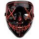 Неоновая маска Purge Mask Судная ночь светящаяся LED маска для Хэллоуина на батарейках - изображение 7