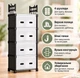 Комод детский пластиковый WFB05D 42x29x140 см / Узкий сборный шкаф-органайзер с 4 ящиками и верхней полкой / Стеллаж-этажёрка - изображение 3