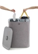 Корзина для белья с двумя отделениями Joseph Joseph Tota 90 л Grey 50003 (01000983) - изображение 3