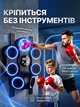 Настенный музыкальный боксерский тренажер Bluetooth 7 целей Zumi 9 скоростей 11 программ цифровой дисплей подсветка аккумулятор 4 ч 45.5×37.5 см 2 пары перчаток черный (3350001) - изображение 2