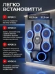 Настенный музыкальный боксерский тренажер Bluetooth 7 целей Zumi 9 скоростей 11 программ цифровой дисплей подсветка аккумулятор 4 ч 45.5×37.5 см 2 пары перчаток черный (3350001) - изображение 9