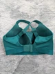 Спортивний бюстгальтер ThirdLove Kinetic Adjustable Sports Bra в насичесному темно-зеленому відтінку - Розмір 75F - зображення 9