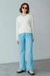 Пуловер Uniqlo 46(L) Молочний (157057) - зображення 8