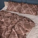 Простынь Сатин 22-1413 Brown Geometry 200*220 - изображение 2