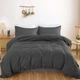 Простирадло Satin Light Pro 10-005 Dark Gray 110*160 - зображення 4