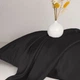 Простирадло Satin Light Pro 10-006 Black 150*220 - зображення 3