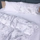 Простынь Сатин STANDART 22-1427 Leafsong white 200*220 - изображение 2