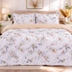 Простирадло Поплін 00-2 "Beige Flowers" 220*240 - зображення 2
