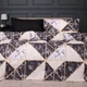 Простирадло Ranforce Elite 17-0693 Marbe Black Blocks 110*160 - зображення 3