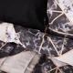 Простирадло Ranforce Elite 17-0693 Marbe Black Blocks 110*160 - зображення 5
