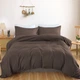 Простирадло Satin Light Pro 10-010 Brown 200*220 - зображення 4