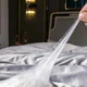 Комплект постільної білизни 100% натуральний шовк сорт Mulberry 30-10 powder Євро - зображення 8