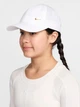Детская бейсболка Nike Dri-Fit Club Unstructured Metal Swoosh FB5064-101 50-56 Белая (198487789973) - изображение 1