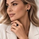Серебряный комплект DIVA Очаровательный чотырехлистник 18 - изображение 2