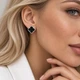 Серебряные серьги DIVA Очаровательный чотырехлистник - изображение 2