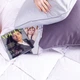 Подушка (стружка Memory) №4095 Delicate satin 0240 Iron grey MEN 59*43*12 см 590*430*120 Classic - изображение 6