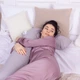 Подушка для вагітних та відпочинку Г-подібна №8412 16-5703 Light Gray EcoSilk Ranforce Elite 140*40*20 - зображення 10