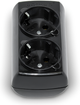 Колодка Borsan з заземленням 2 розетки Black (BR-1572-0) - зображення 2