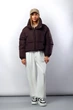 Куртка женская Lady Yep 10043 коричневая 346403_42 - изображение 4