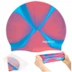 Шапочка для плавания Aquaget AQ0034 Pink/Sky Blue - изображение 4