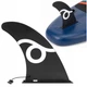 Плавник для SUP дошки Aquaget центральний AQ0048 Black - зображення 4