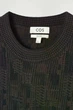 Джемпер чоловічий COS geometric jacquard-knit jumper 1242717001 M Коричнево-чорний - зображення 7
