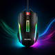 Проводная оптическая мышь Bajeal D12 USB 1200 DPI с RGB-подсветкой 3 кнопки черная - изображение 1