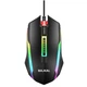 Проводная оптическая мышь Bajeal D12 USB 1200 DPI с RGB-подсветкой 3 кнопки черная - изображение 3
