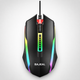 Проводная оптическая мышь Bajeal D12 USB 1200 DPI с RGB-подсветкой 3 кнопки черная - изображение 6