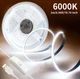 LED Neon Flex світлодіодна силіконова стрічка USB 5V живлення висока яскравість суцільне м'яке світло підсвітка від павербанка з кнопкою керування 6000K холодне біле світло 2 м - зображення 6