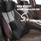 Ортопедическая подушка для поясницы Memory Foam для авто и офисного кресла чёрная - изображение 6