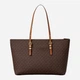 Сумка шопер жіноча зі штучної шкіри Michael Kors Quinn 30T6GQNT9B 252 Коричнева (800070364534) - зображення 3