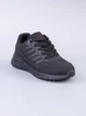 Підліткові демісезонні кросівки для хлопчика чорні з екошкіри на масивній підошві (B520-3) 41 - зображення 5