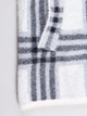 Женская кофта из альпаки в черно-серую клетку с капюшоном One Size (2631272) One size One Size - изображение 7