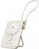 Батарея універсальна Choetech B735 10000mAh 20W PD MagSafe Wireless з вбудованим USB-C кабелем White (B735-CCWH) - зображення 2
