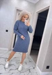 Женское платье вязаное джинсовое 42-56 с1524.5065 - изображение 6