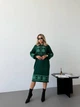 Женской платье с этничным принтом изумрудное 44-58 с1524.5078.1 - изображение 10