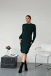 Жіноча сукня в'язана смарагдова 42-50 с1524.5016 - зображення 4