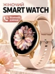 Смарт годинник жіночий HryFine розумний фітнес браслет на руку Smart Watch жіночі смарт вотч сенсорні для Android IOS андроїду та айфону з крокоміром та Bluetooth дзвінками - зображення 1