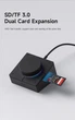 Док-станція Hagibis Black-1102A USB-C з регулятором гучності RGB RJ45 - зображення 7