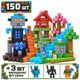 Магнитный конструктор Minecraft 150 шт по игре Майнкрафт Мир биомов Mk001066 - изображение 1