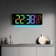Настенные часы 6669R с календарем, температурой, влажностью, RGB и пультом - изображение 4