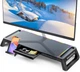 Геймерская настольная подставка для монитора MOOJAY с RGB-подсветкой, 4 портами USB 3.0 и органайзером, нагрузка до 20 кг, сложная конструкция, подставка под ноутбук - Уценка - изображение 1