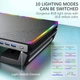 Геймерская настольная подставка для монитора MOOJAY с RGB-подсветкой, 4 портами USB 3.0 и органайзером, нагрузка до 20 кг, сложная конструкция, подставка под ноутбук - Уценка - изображение 6