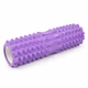 Масажний ролик для спини та м'язів MuvNext 45×12 см, рельєфний Foam Roller, PVC + Foam Фіолетовий - зображення 1