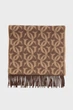 Чоловічий коричневий вовняний шарф з візерунком G MONOGRAM WOVEN SCARF Gant OS 9920247 - изображение 2