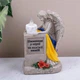 Фігура на кладовище Ангел з прапором та підсвіткою на сонячній панелі 21 см - изображение 1