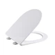 Сидіння для унітазу Qtap (Taurus 520) 455x365x38 мм, White, з мікроліфтом, Slim Duroplast, Quick Release QTSC179W49384 QTAP QTSC179W49384 - зображення 1